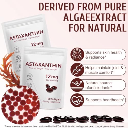 Astaxanthin 12mg - 120 Softgels