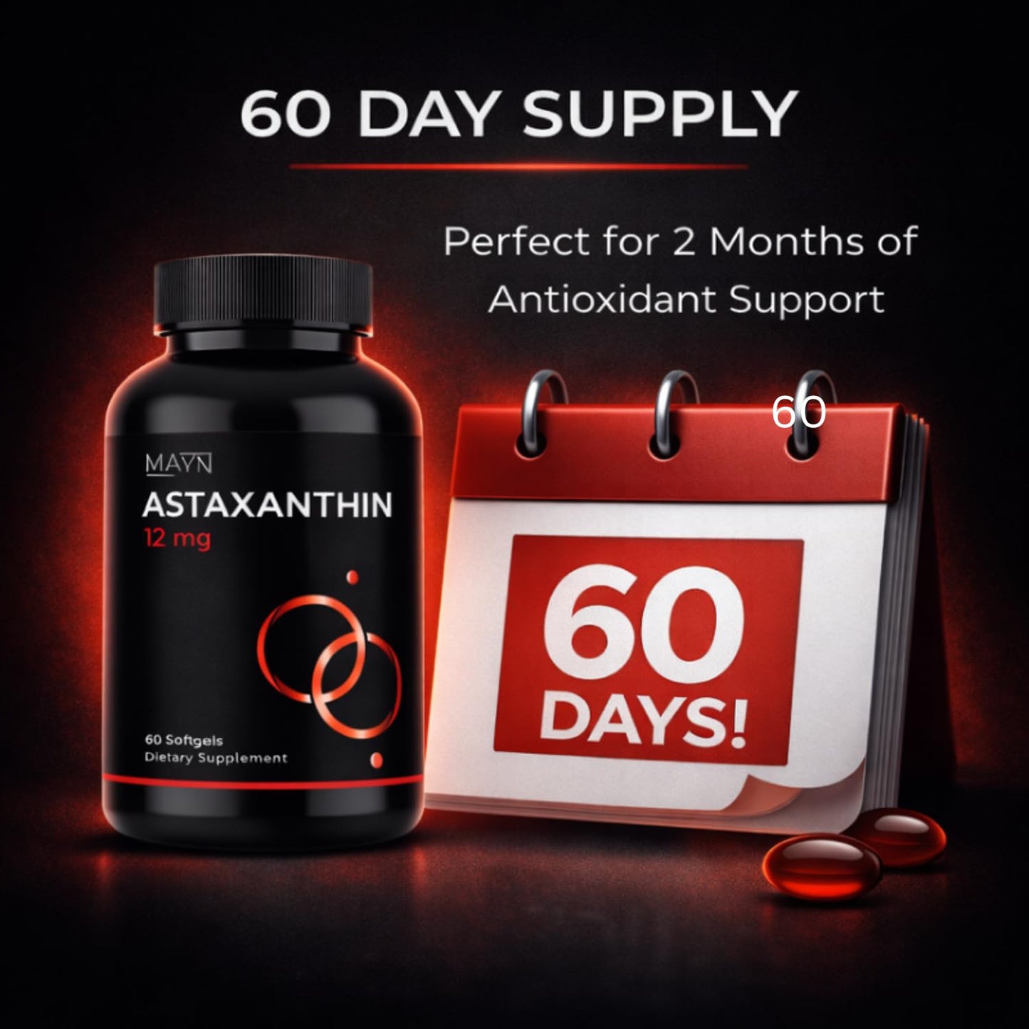 Astaxanthin 12mg – Softgels