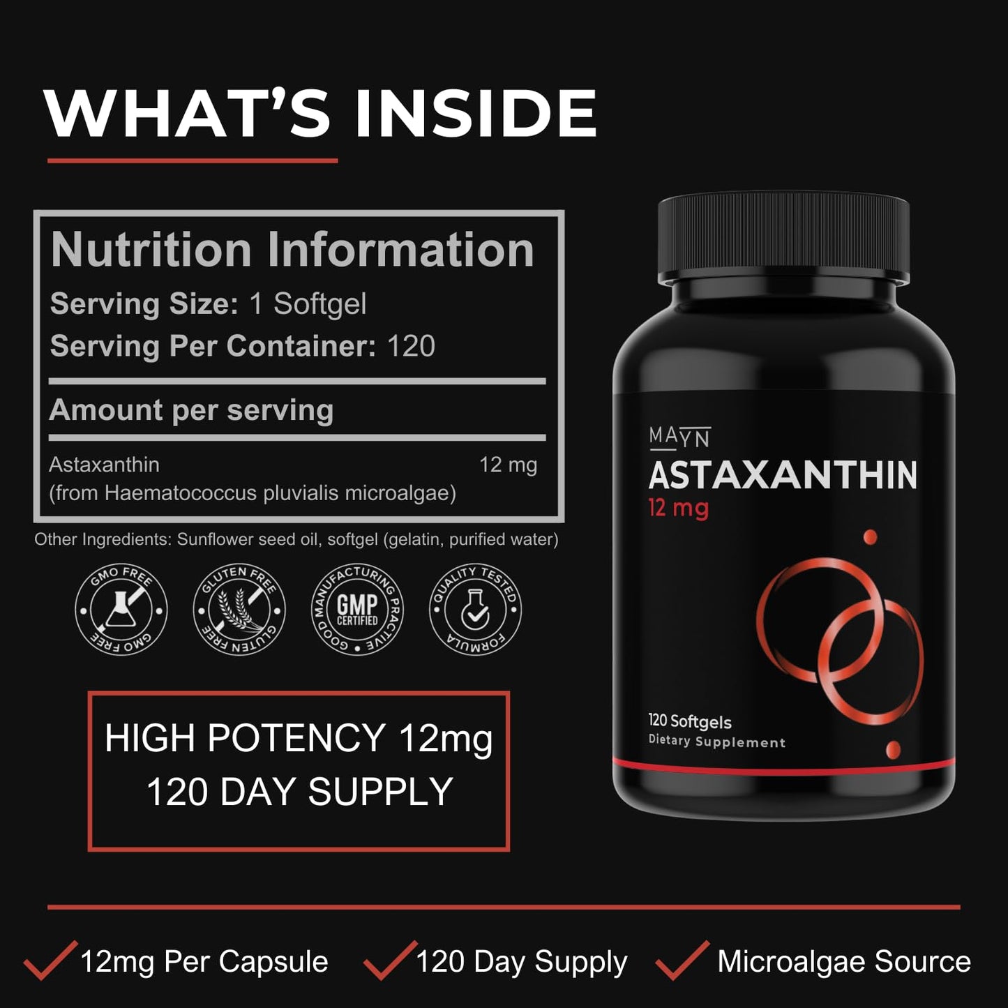 Astaxanthin 12mg