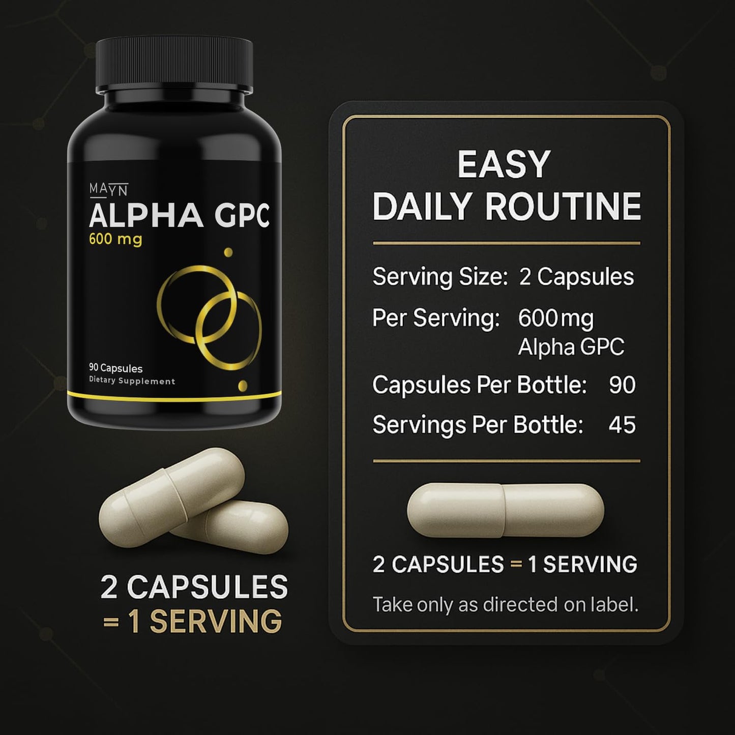 Alpha GPC 600mg