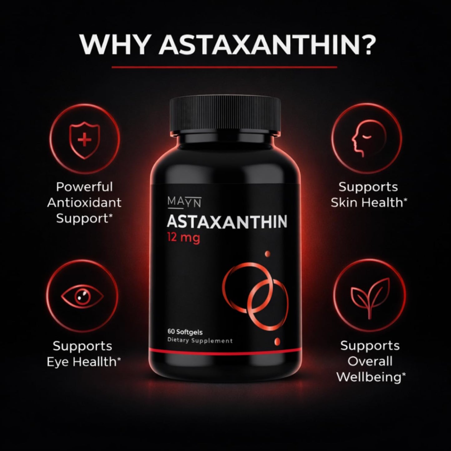 Astaxanthin 12mg – Softgels